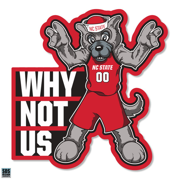 Decal Why Not Us 3" Mr. Wuf